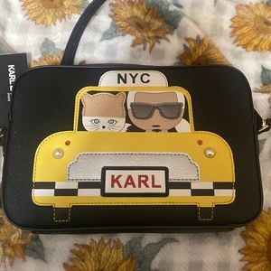 karl lagerfeld taxi purse!